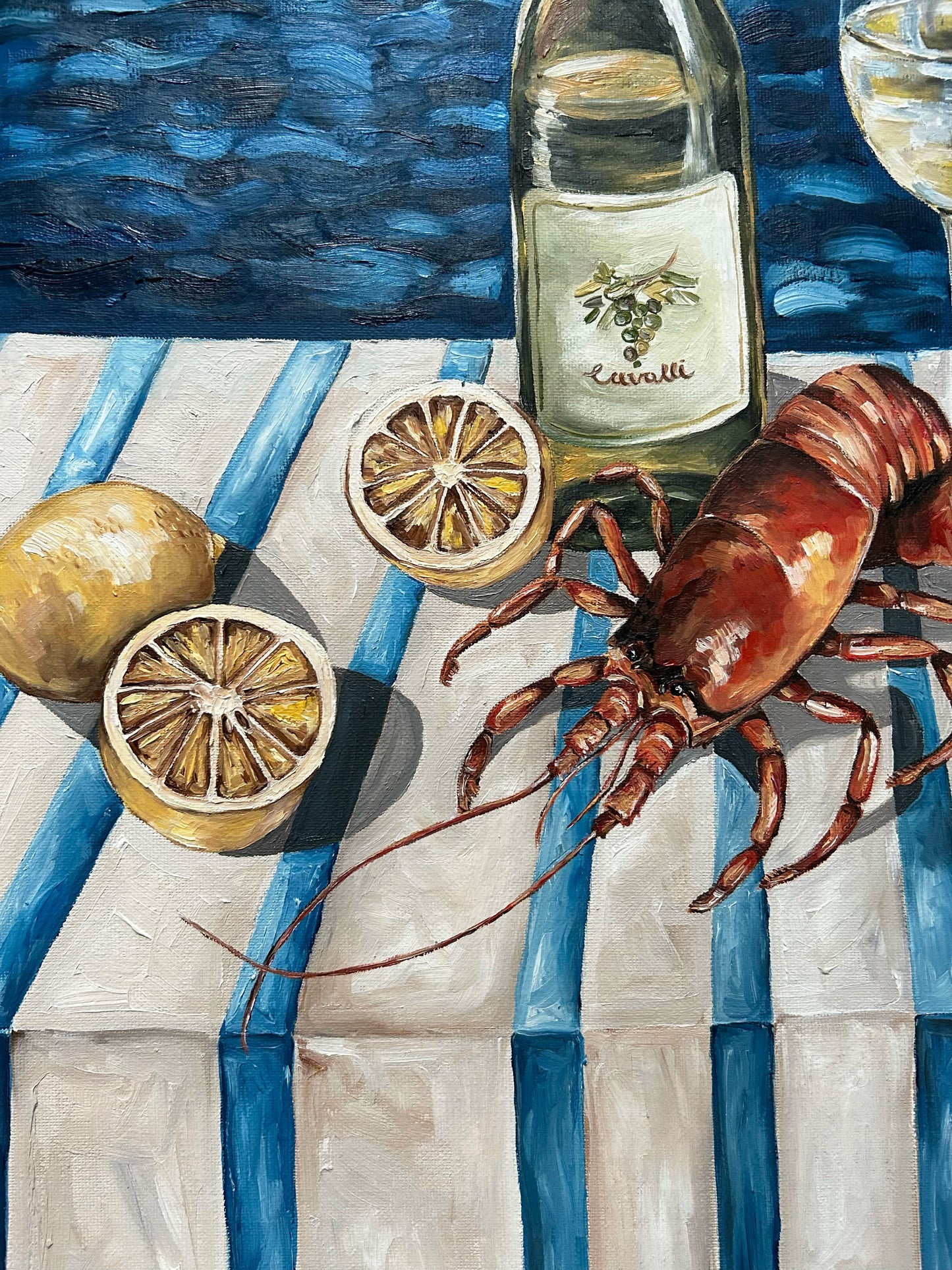 'Kreef & Vino' Original Painting