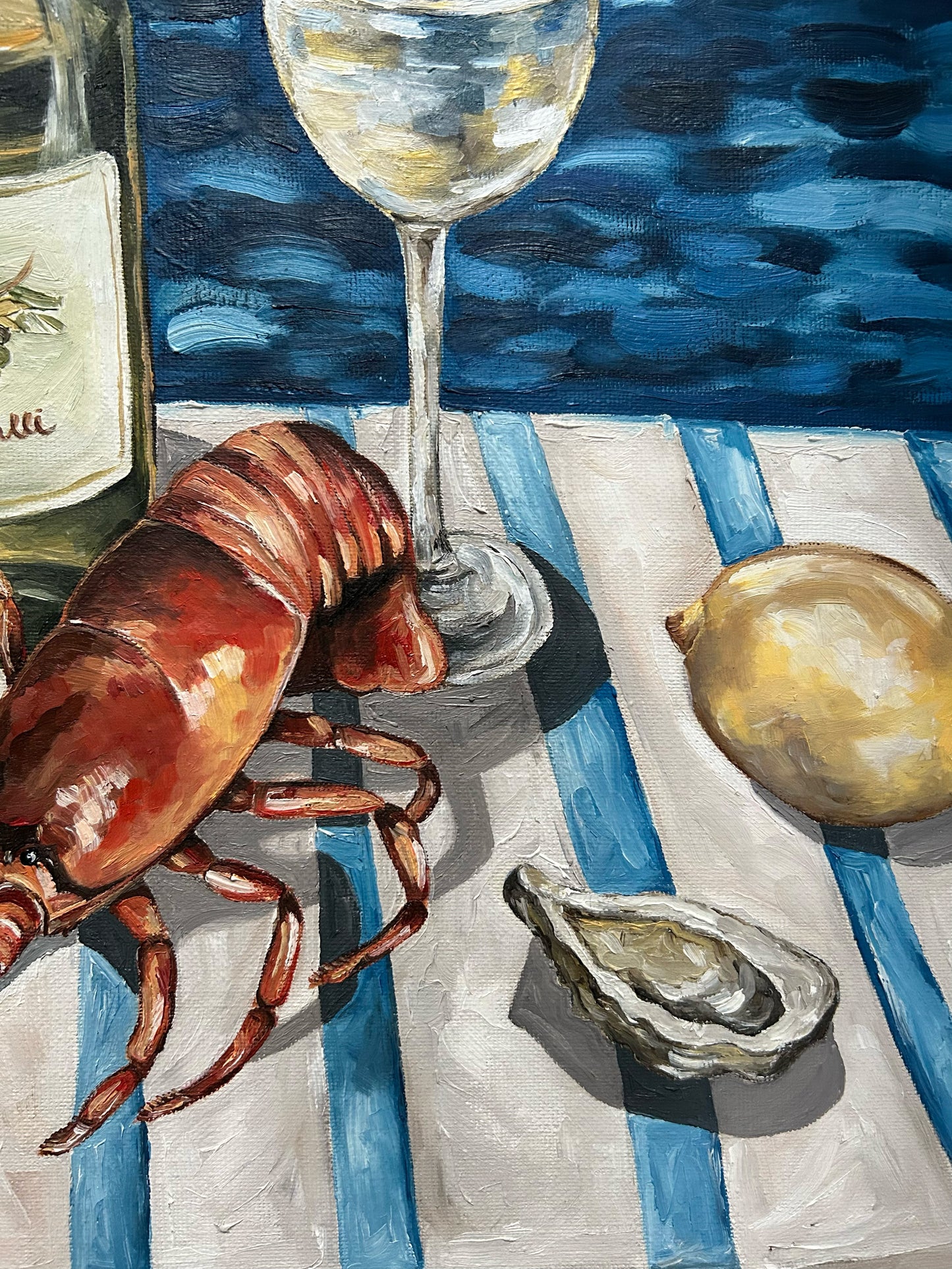 'Kreef & Vino' Original Painting