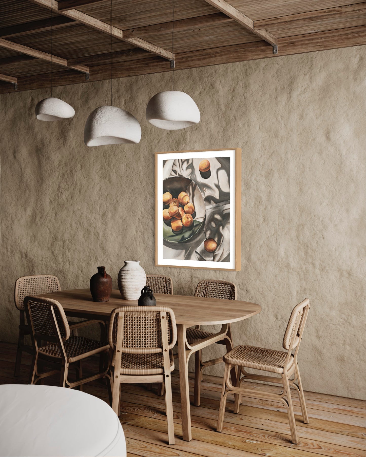 'Soft Peach Shadow' Original Painting