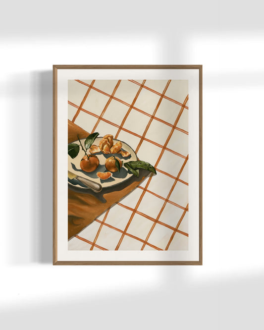 'Orange Picnic' Art Print