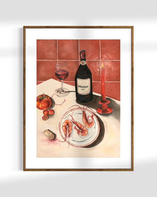 'Red Red Wine' Art Print