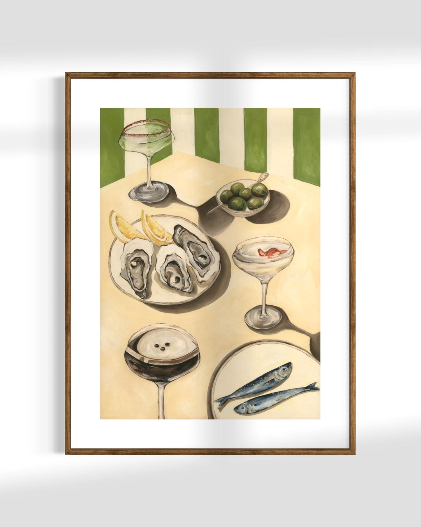 'Tipsy Oysters' Art Print