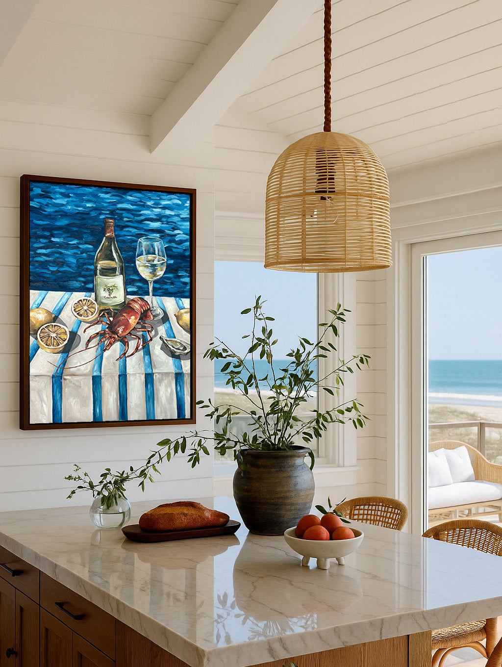 'Kreef & Vino' Art Print